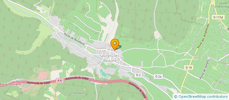 localisation de l'entreprise SCI LES TROIS DOMAINES  SAVIGNY-LES-BEAUNE