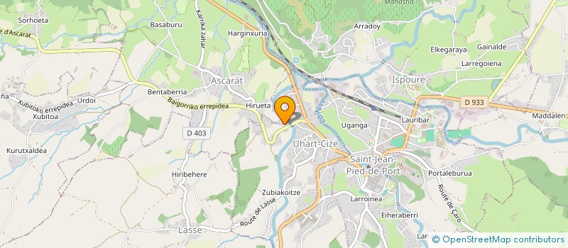 localisation de l'entreprise SCI LES TROIS EAUX  UHART-CIZE