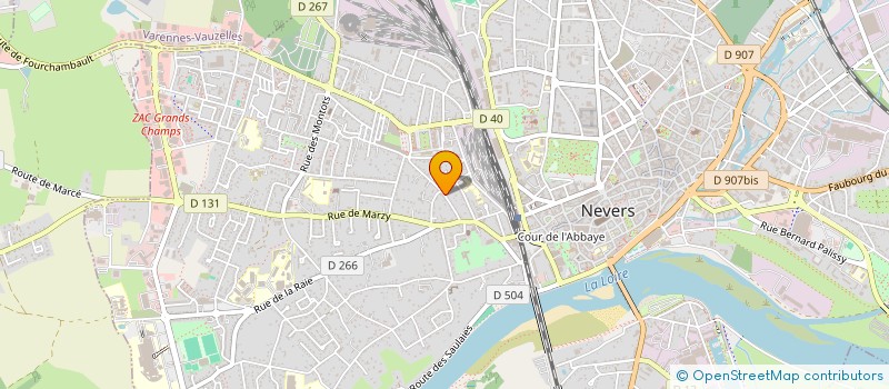 localisation de l'entreprise SCI LES TROIS ECUREUILS à NEVERS
