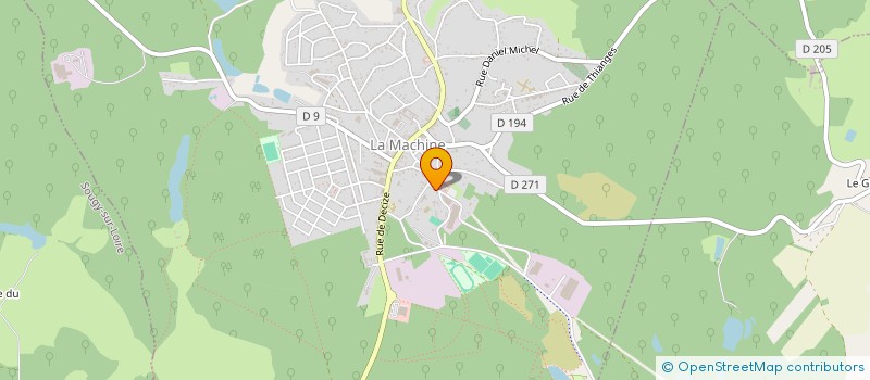 localisation de l'entreprise SCI LES TROIS EPIS  LA MACHINE