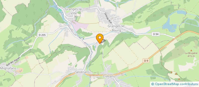 localisation de l'entreprise SCI LES TROIS EPIS  GRANGES-LE-BOURG