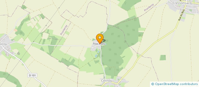 localisation de l'entreprise SCI LES TROIS ETOTS  CERNOY