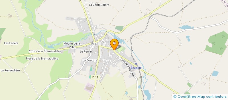 localisation de l'entreprise SCI LES TROIS FERS A CHEVAL à ECUEILLE
