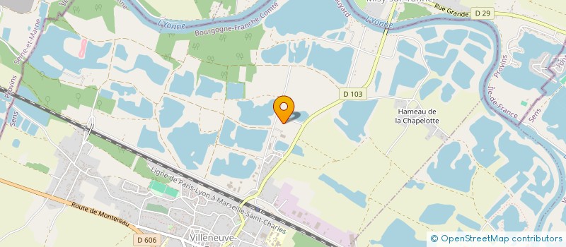 localisation de l'entreprise SCI LES TROIS FILLES  VILLENEUVE-LA-GUYARD