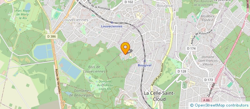 localisation de l'entreprise SCI LES TROIS FORETS  BOUGIVAL