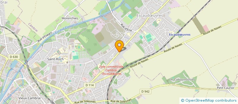 localisation de l'entreprise SCI LES TROIS FRAISES  ESCAUDUVRES