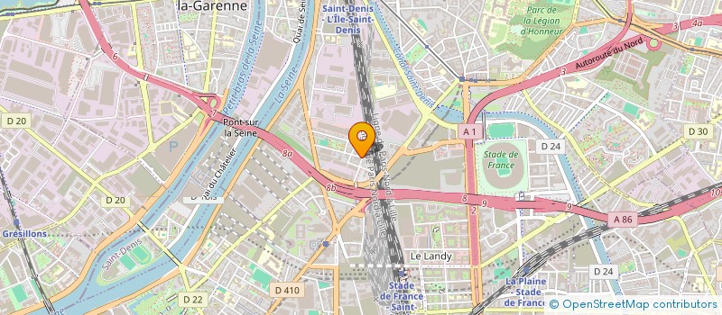 localisation de l'entreprise SCI LES TROIS FRANGINES  SAINT-DENIS