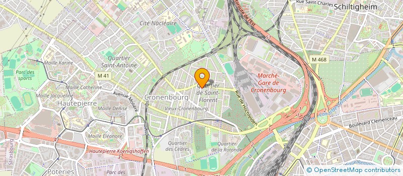 localisation de l'entreprise SCI LES TROIS FRERES  STRASBOURG