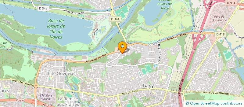 localisation de l'entreprise SCI LES TROIS FRERES  TORCY