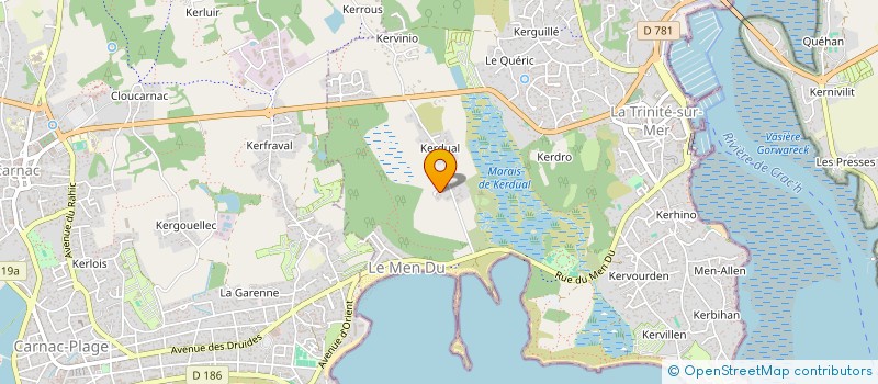 localisation de l'entreprise SCI LES TROIS FRERES  LA TRINITE-SUR-MER