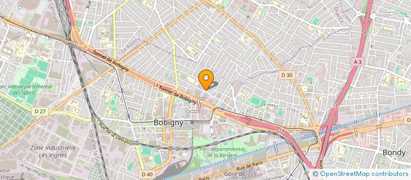 localisation de l'entreprise SCI LES TROIS FRERES  BOBIGNY