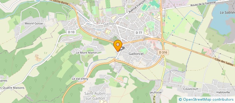 localisation de l'entreprise SCI LES TROIS H  GAILLON