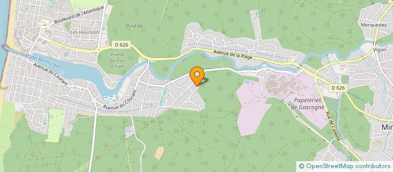 localisation de l'entreprise SCI LES TROIS ILETS  MIMIZAN