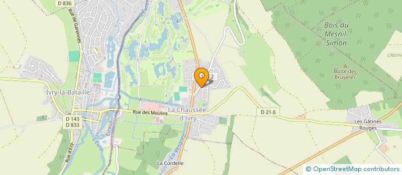 localisation de l'entreprise SCI LES TROIS J ABONDANT à LA CHAUSSEE-D'IVRY