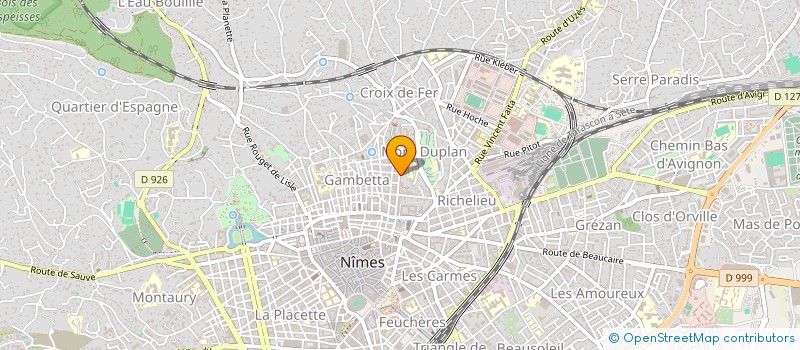 localisation de l'entreprise SCI LES TROIS JARDINS  NIMES