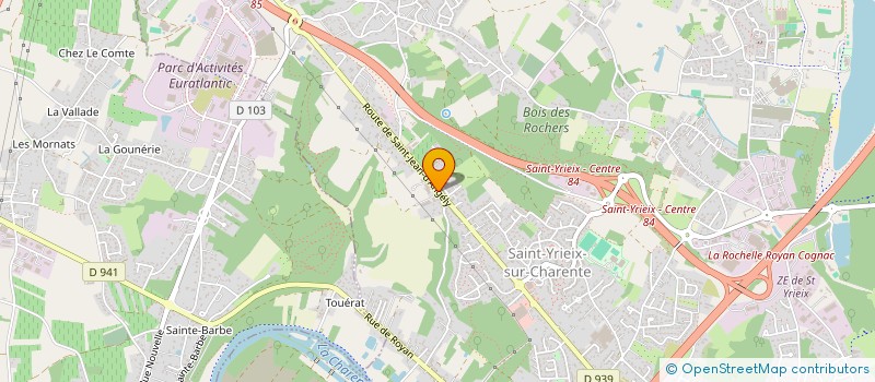 localisation de l'entreprise SCI LES TROIS L à SAINT-YRIEIX-SUR-CHARENTE