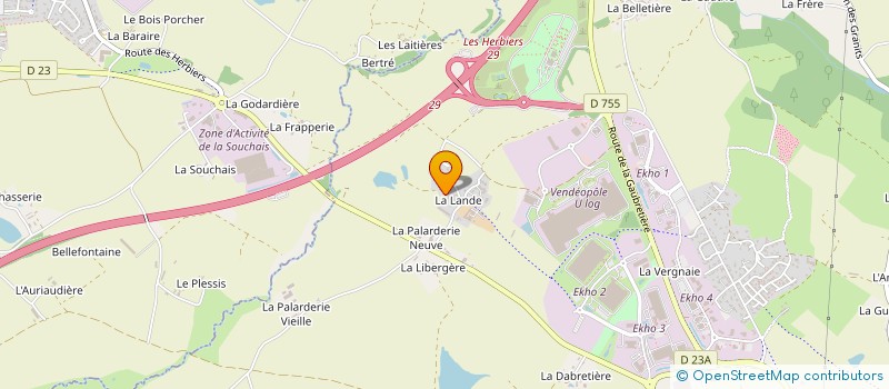 localisation de l'entreprise SCI LES TROIS L à HERBIERS (LES)