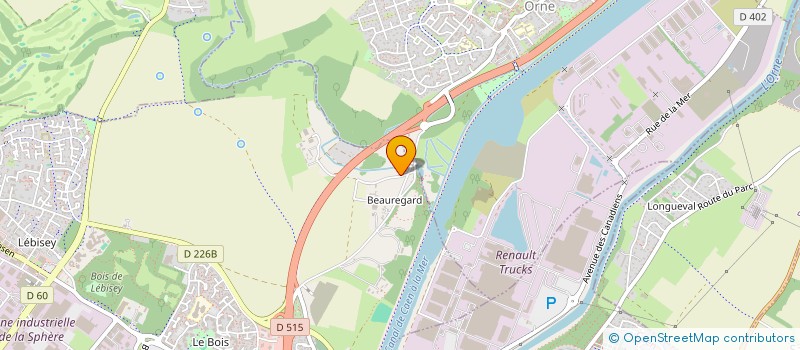 localisation de l'entreprise SCI LES TROIS L.G.  BAVENT