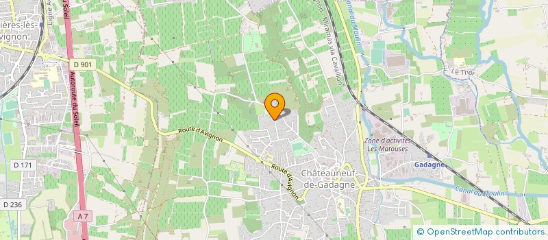 localisation de l'entreprise SCI LES TROIS LAVANDIERES  CHATEAUNEUF-DE-GADAGNE