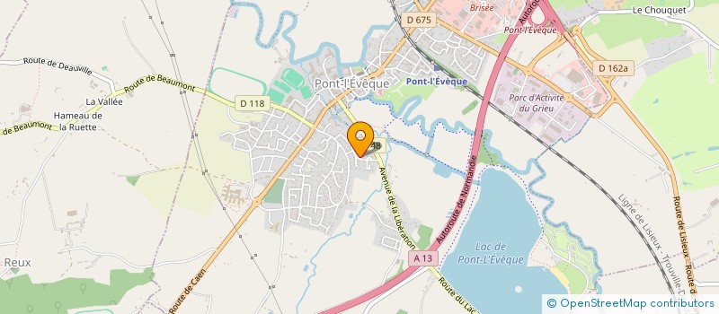 localisation de l'entreprise SCI LES TROIS LEPLAT  PONT L'EVEQUE