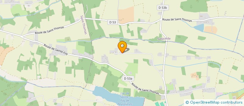 localisation de l'entreprise SCI LES TROIS LO  SAINTE-FOY-DE-PEYROLIERES