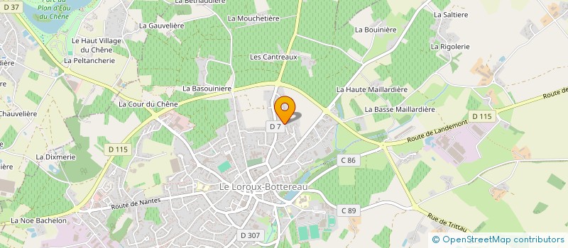 localisation de l'entreprise SCI LES TROIS LOROUX  LE LOROUX-BOTTEREAU