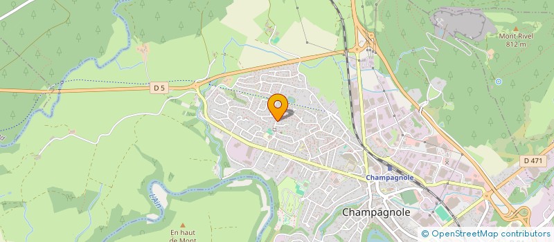 localisation de l'entreprise SCI LES TROIS LOUVES  CHAMPAGNOLE