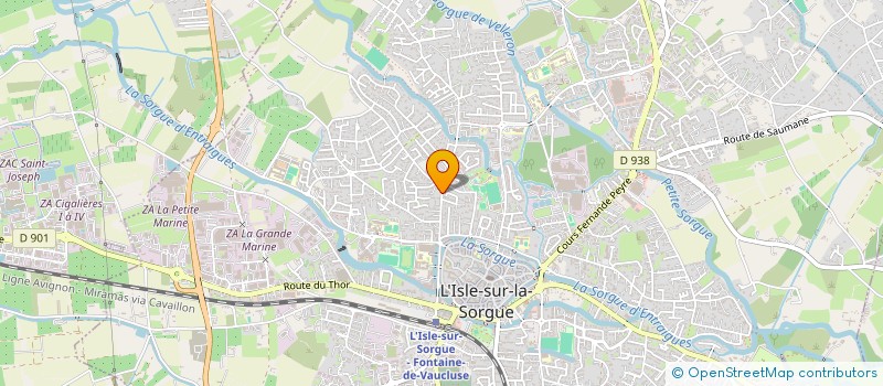 localisation de l'entreprise SCI LES TROIS M  L'ISLE-SUR-LA-SORGUE