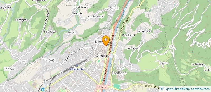 localisation de l'entreprise SCI LES TROIS M  ALBERTVILLE