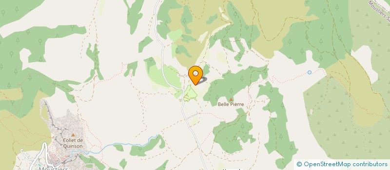 localisation de l'entreprise SCI LES TROIS M à MOUSTIERS-SAINTE-MARIE