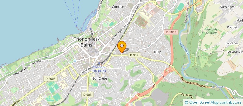 localisation de l'entreprise SCI LES TROIS MARCHES à THONON-LES-BAINS