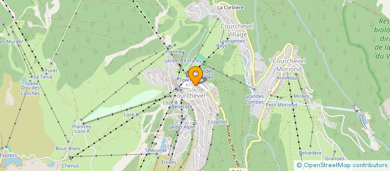 localisation de l'entreprise SCI LES TROIS MOUSQUETAIRES à COURCHEVEL