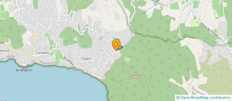 localisation de l'entreprise SCI LES TROIS OLIVIERS  LA CROIX-VALMER