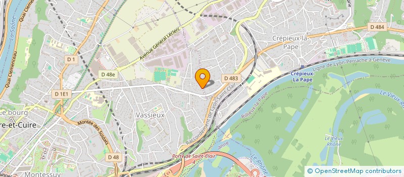 localisation de l'entreprise SCI LES TROIS PALMIERS  CALUIRE-ET-CUIRE