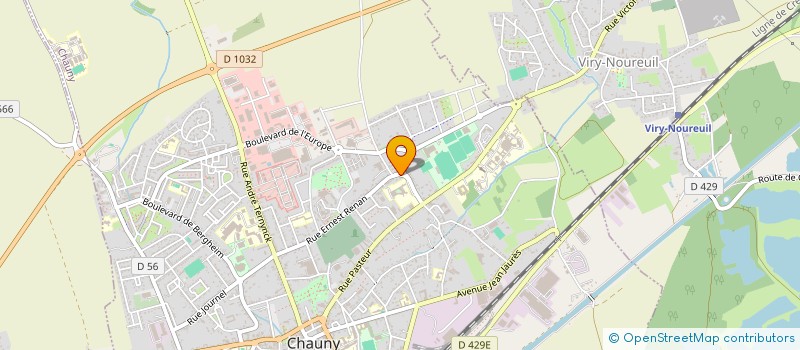 localisation de l'entreprise SCI LES TROIS PETALES à CHAUNY
