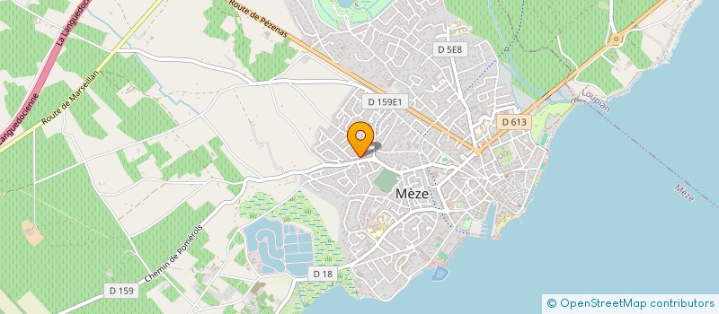 localisation de l'entreprise SCI LES TROIS PICS à MEZE