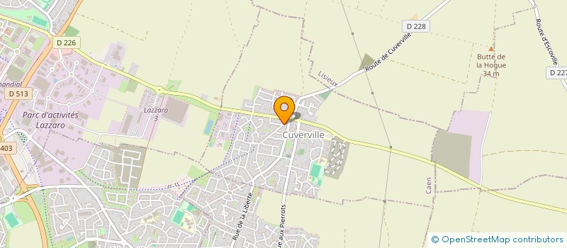 localisation de l'entreprise SCI LES TROIS PIERRES  CUVERVILLE