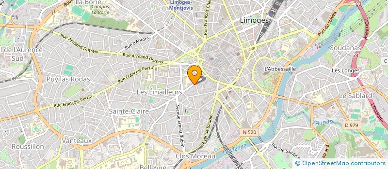 localisation de l'entreprise SCI LES TROIS PIERRES à LIMOGES