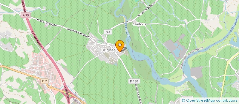 localisation de l'entreprise SCI LES TROIS PIERRES  BRIGNAC