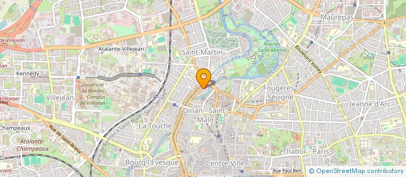 localisation de l'entreprise SCI LES TROIS PIERRES  RENNES