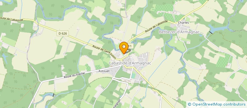 localisation de l'entreprise SCI LES TROIS PINS  SAINT-JUSTIN