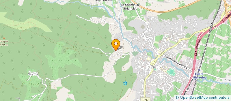 localisation de l'entreprise SCI LES TROIS PINS  CUERS