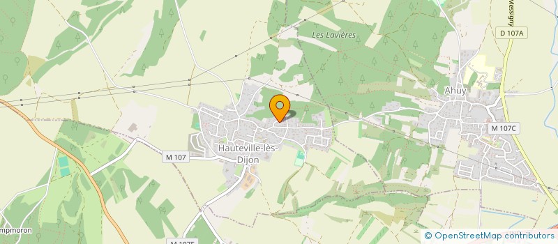 localisation de l'entreprise SCI LES TROIS PINSONS  HAUTEVILLE-LES-DIJON