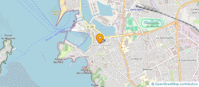 localisation de l'entreprise SCI LES TROIS PLUMES  SAINT-MALO