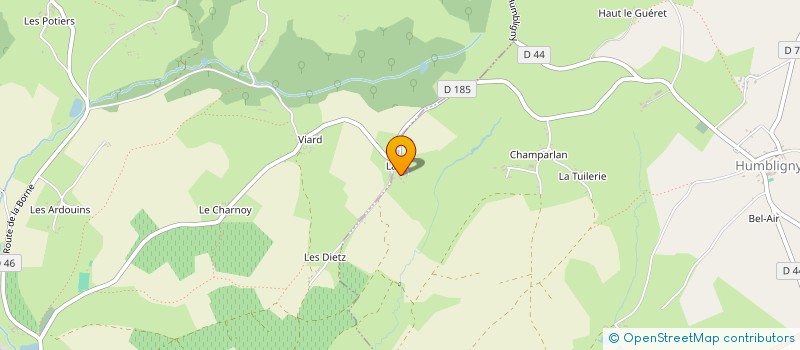 localisation de l'entreprise SCI LES TROIS POMMES  HUMBLIGNY
