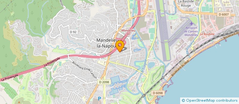 localisation de l'entreprise SCI LES TROIS R à MANDELIEU-LA-NAPOULE