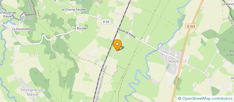 localisation de l'entreprise SCI LES TROIS REGIONS  AVEZE