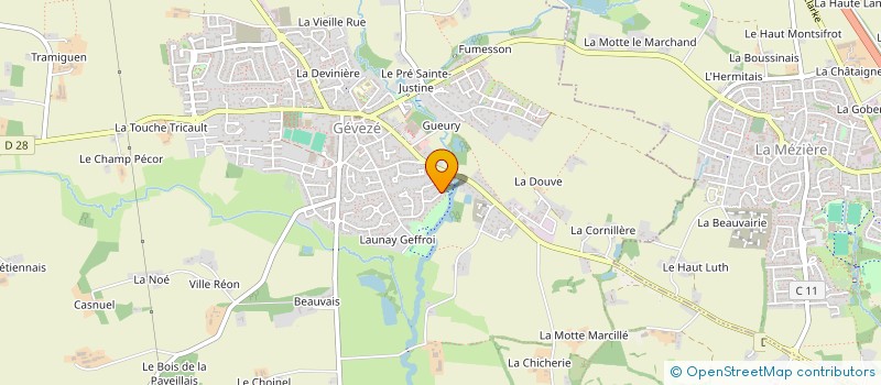 localisation de l'entreprise SCI LES TROIS RIVIERES  GEVEZE