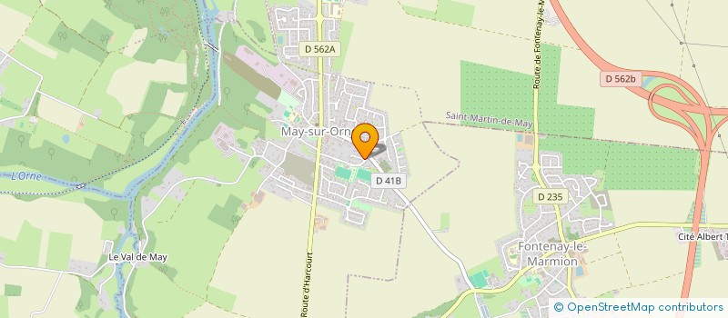 localisation de l'entreprise SCI LES TROIS RIVIERES  MAY-SUR-ORNE