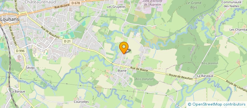 localisation de l'entreprise SCI LES TROIS ROMAINS à LOUHANS